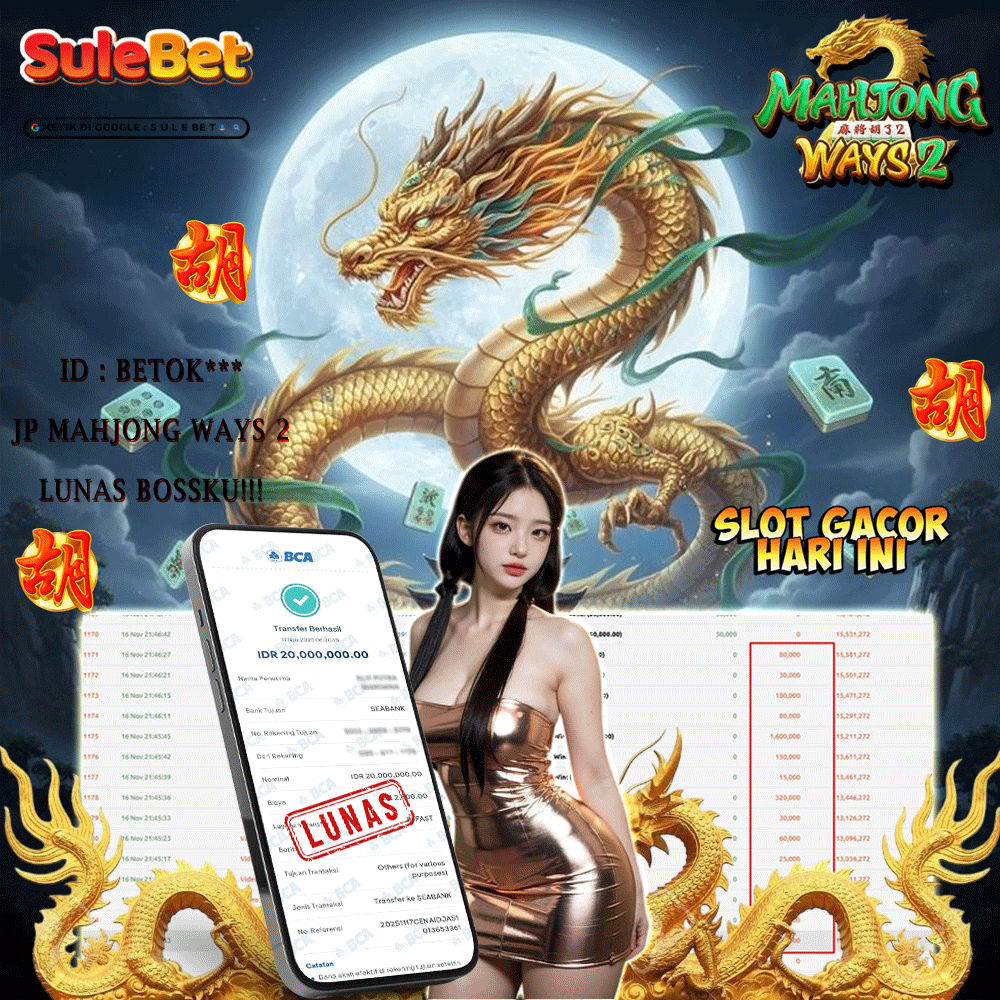 IITOTO – JACKPOT mahjong ways 2 20.000.000.,- LUNAS !!!