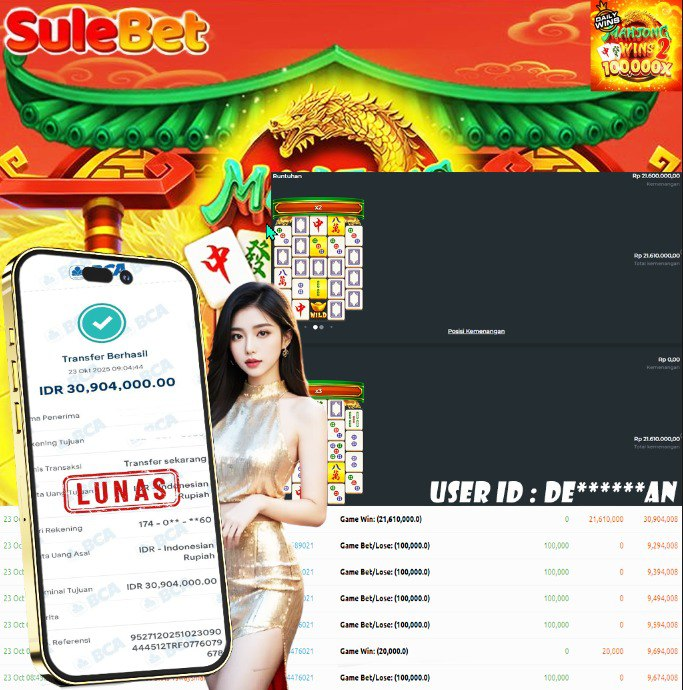 IITOTO – JACKPOT Mahjong Wins 2 Rp.30.904.000.,- LUNAS !!!