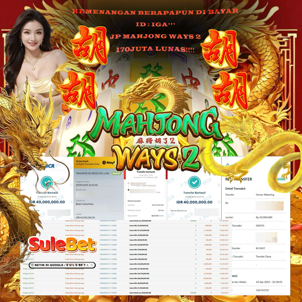 IITOTO – JACKPOT Mahjong Ways 2 Rp.170.000.000.,- LUNAS !!!