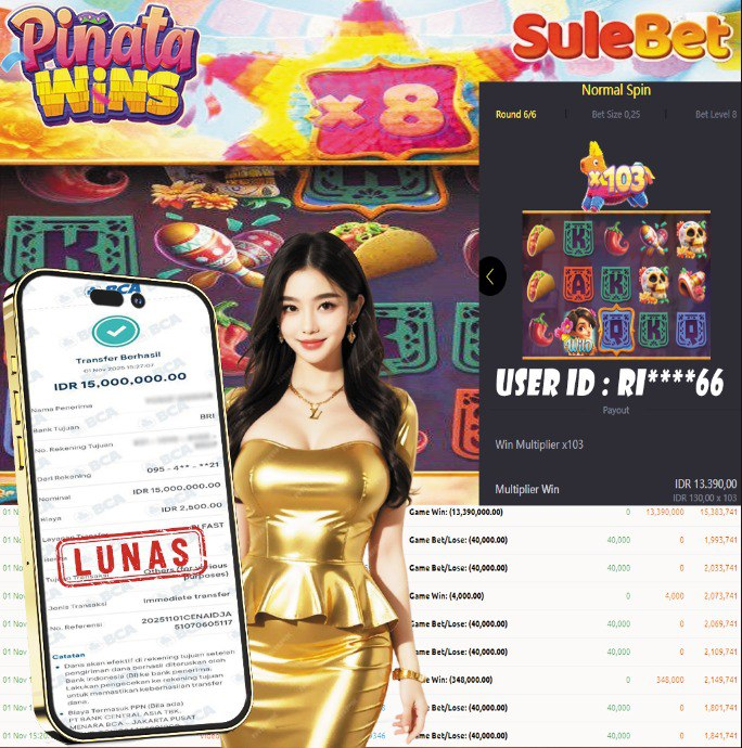 IITOTO – JACKPOT pinata wins 1000 Rp.15.000.000.,- LUNAS !!!