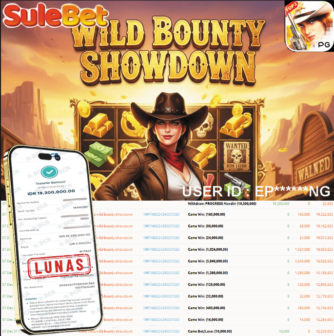 IITOTO – JACKPOT Live Wild Bounty Showdown Rp.19.300.000.,- LUNAS !!!