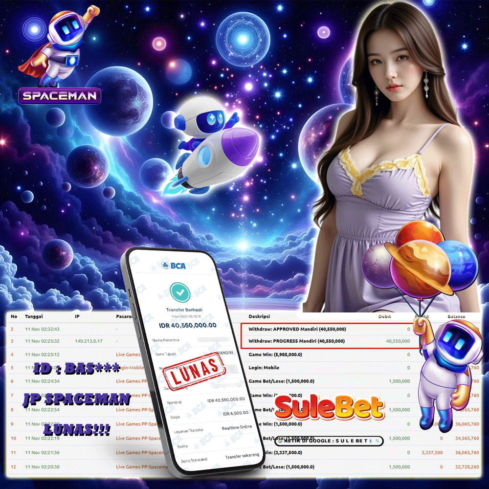 IITOTO – JACKPOT SPACEMAN. 40.550.000.,- LUNAS !!!