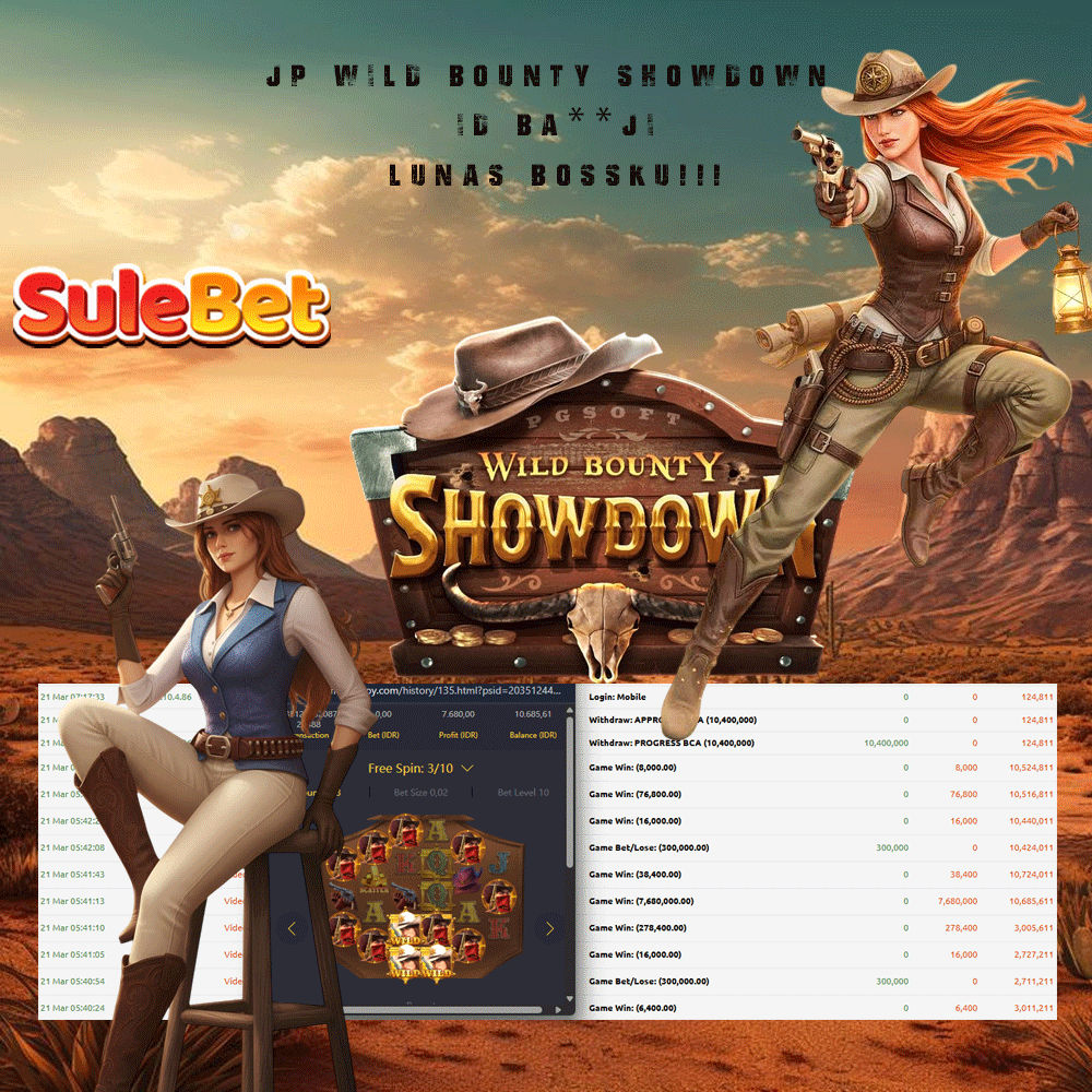 IITOTO – WILD BOUNTY SHOWDOWN _PG SOFT Rp.10.400.000,- LUNAS !!!