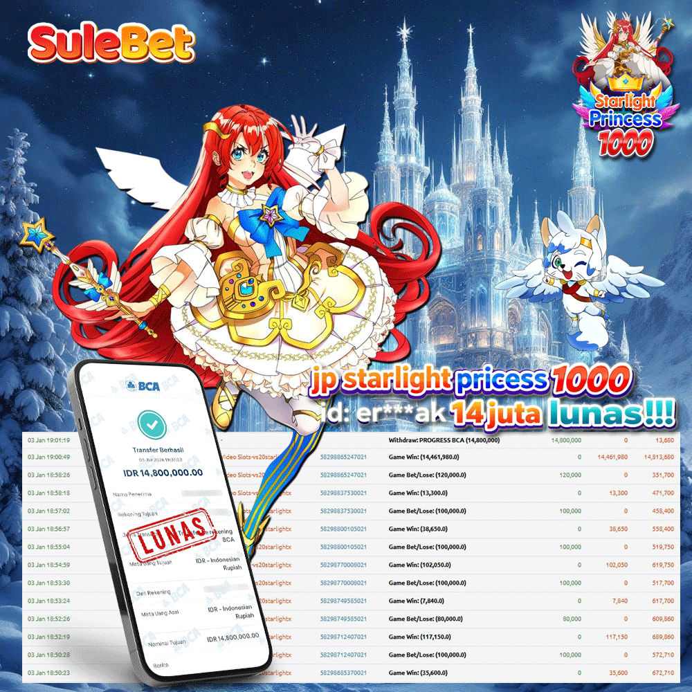IITOTO – JACKPOT STARLIGHT PRINCESS 1000 Rp.14.800.000.,- LUNAS !!!