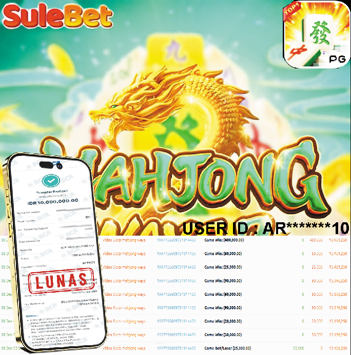 IITOTO – JACKPOT Mahjong Ways Rp.10.000.000.,- LUNAS !!!