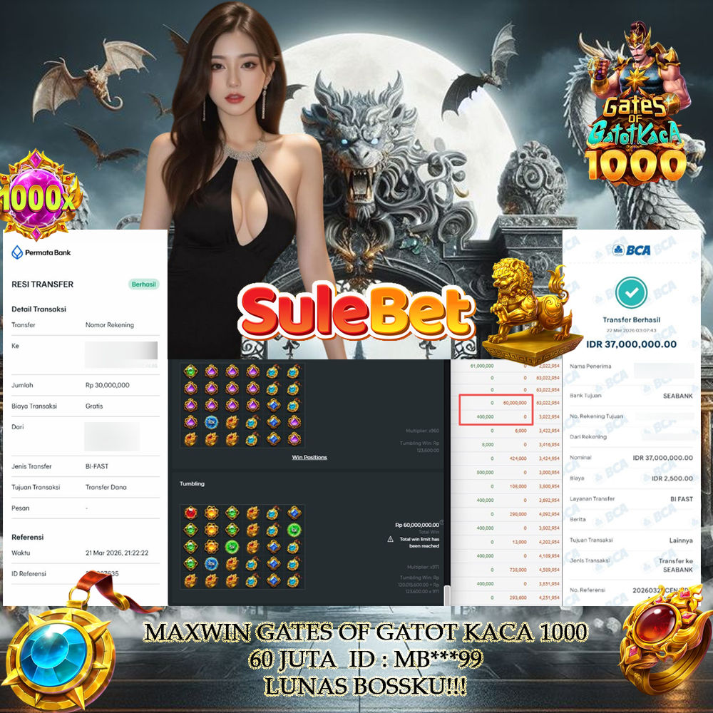 IITOTO – JACKPOT GATES OF GATOTKACA 1000 60.000.000.,- LUNAS !!!