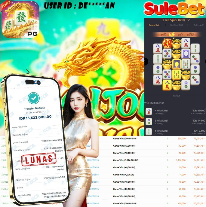 IITOTO – JACKPOT mahjong ways 2 Rp.15.633.000.,- LUNAS !!!