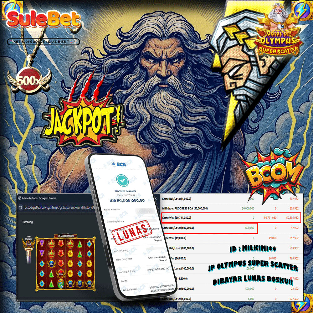 IITOTO – JACKPOT gates of olympus super scatter . 50.000.000.,- LUNAS !!!