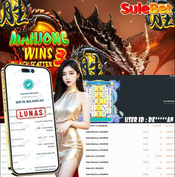 IITOTO – JACKPOT Mahjong Wins 3 Rp.19.160.000.,- LUNAS !!!