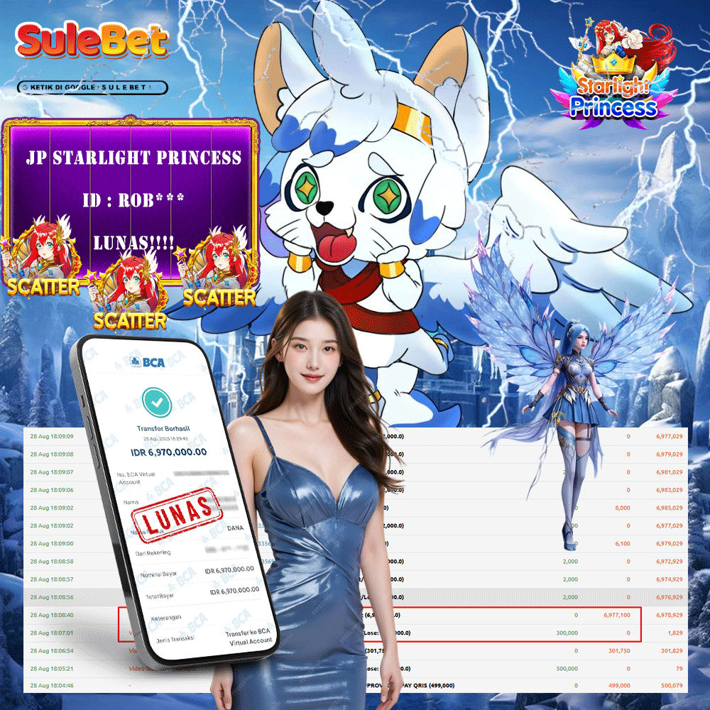 IITOTO – JACKPOT starlight princess . 6.970.000.,- LUNAS !!!