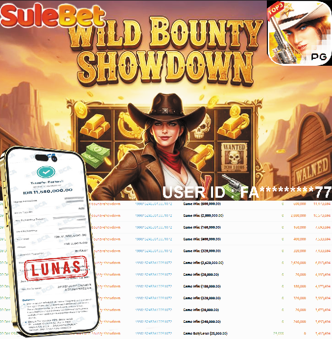 IITOTO – JACKPOT Wild Bounty Showdown Rp.11.550.000.,- LUNAS !!!
