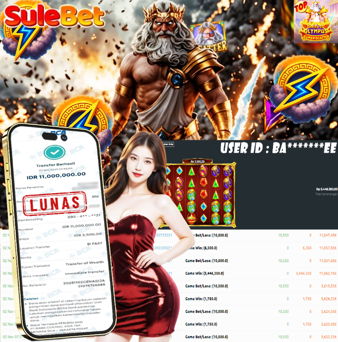 IITOTO – JACKPOT Gates of Olympus Super Scatter Rp.11.000.000.,- LUNAS !!!