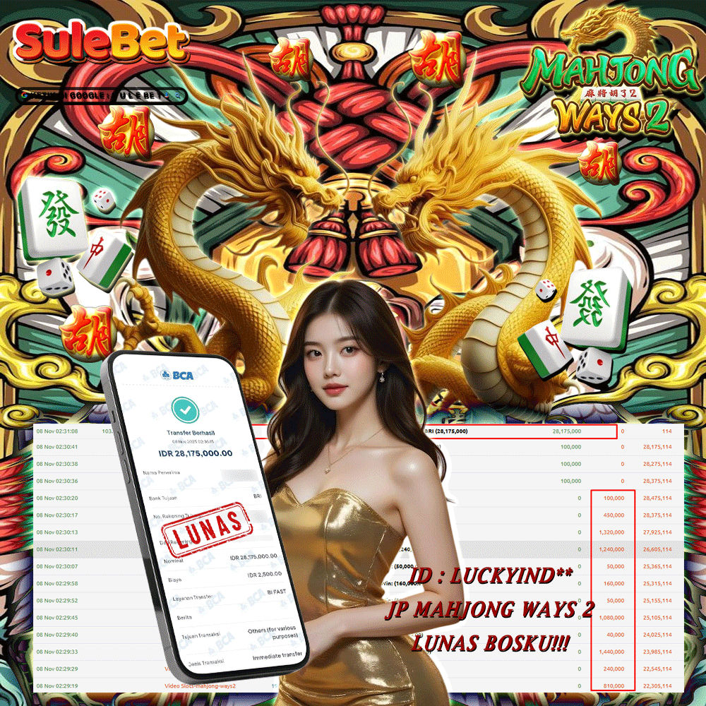 IITOTO – JACKPOT mahjong ways 2       28.175.000.,- LUNAS !!!