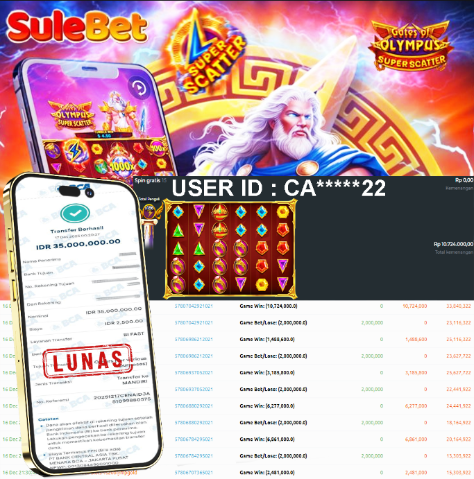 IITOTO – JACKPOT Gates of Olympus Super Scatter Rp.35.000.000.,- LUNAS !!!