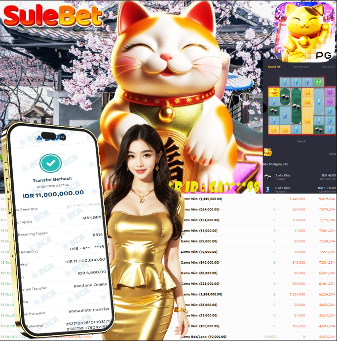 IITOTO – JACKPOT LUCKY NEKO Rp.11.000.000.,- LUNAS !!!