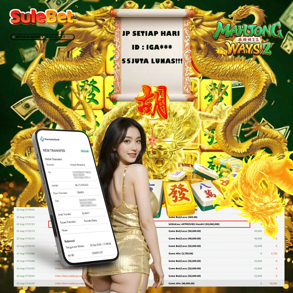 IITOTO – JACKPOT mahjong ways 2 55.000.000.,- LUNAS !!!